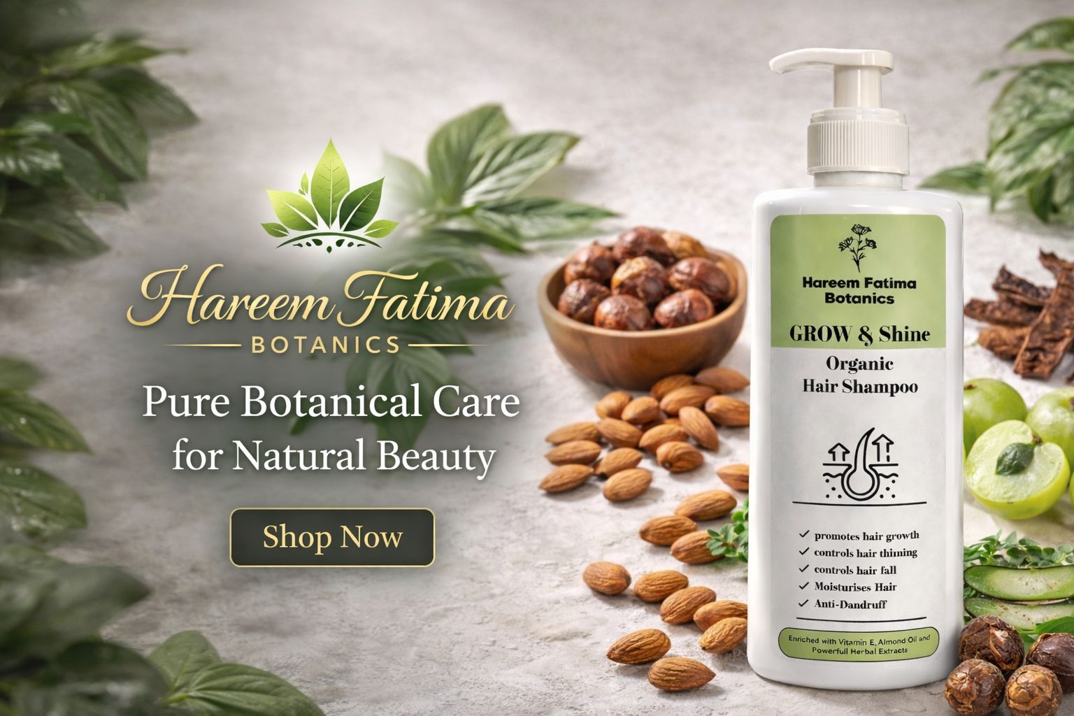 grow & shine organic shampoo(500 ml)